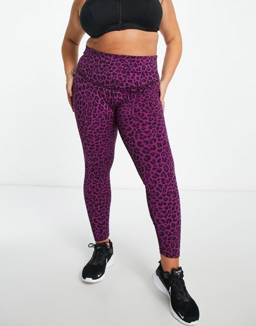 Nike Training One Dri-FIT high rise leopard print leggings in