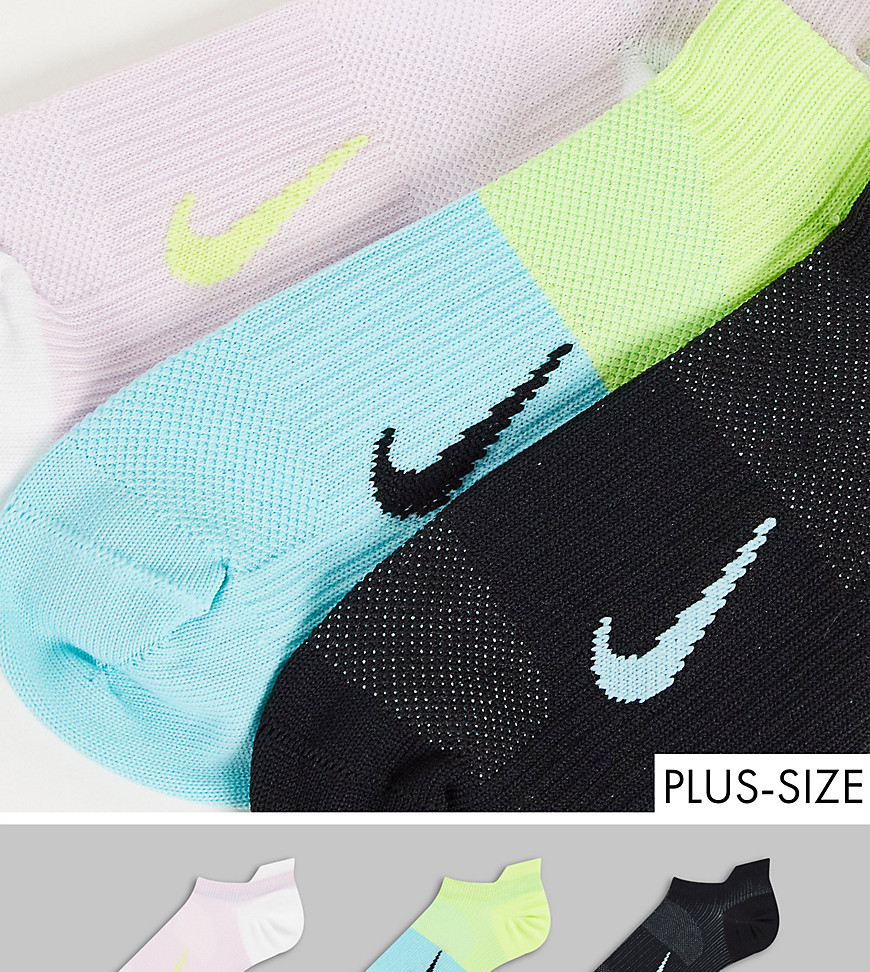 Nike - Training Plus - Lichtgewicht enkelsokken voor elke dag in meerdere kleuren-Veelkleurig