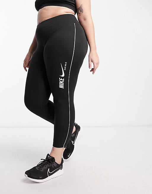 Nike Training Plus One Dri-FIT graphic 7/8 leggings in black
