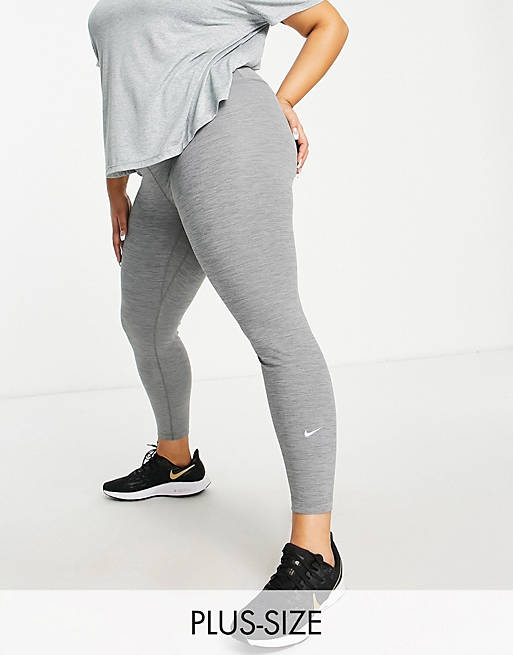  Nike Training Plus One Dri-FIT high rise leggings in grey 