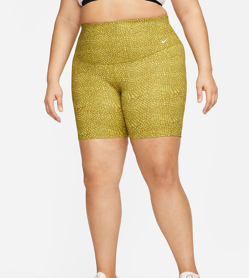 Nike Training Plus One high rise shorts in green