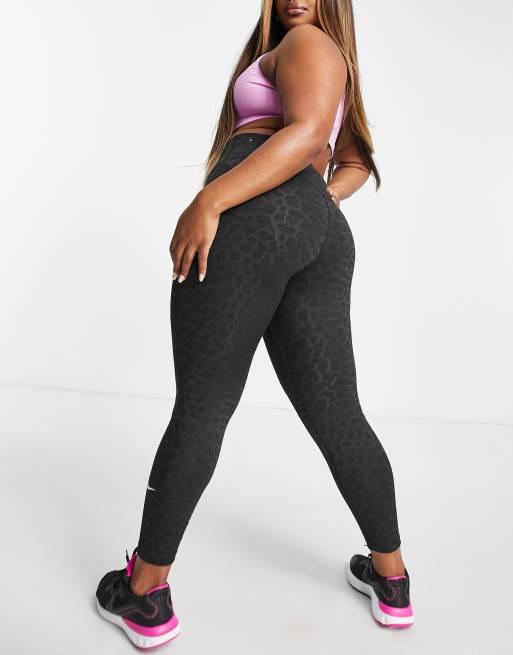 Nike Training Plus - - Legging met panterprint met gliter in | ASOS