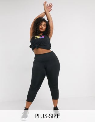 nike plus size crop leggings
