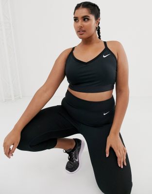 nike training pro indy bra in black