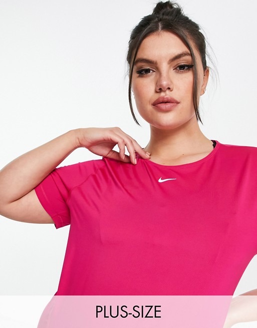 Nike Training Plus Pro mesh t-shirt in pink