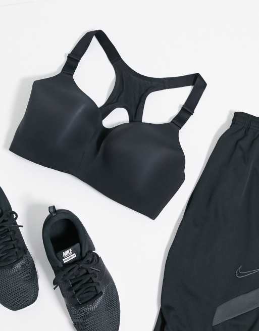 Nike Training Plus Rival high support sports bra in black