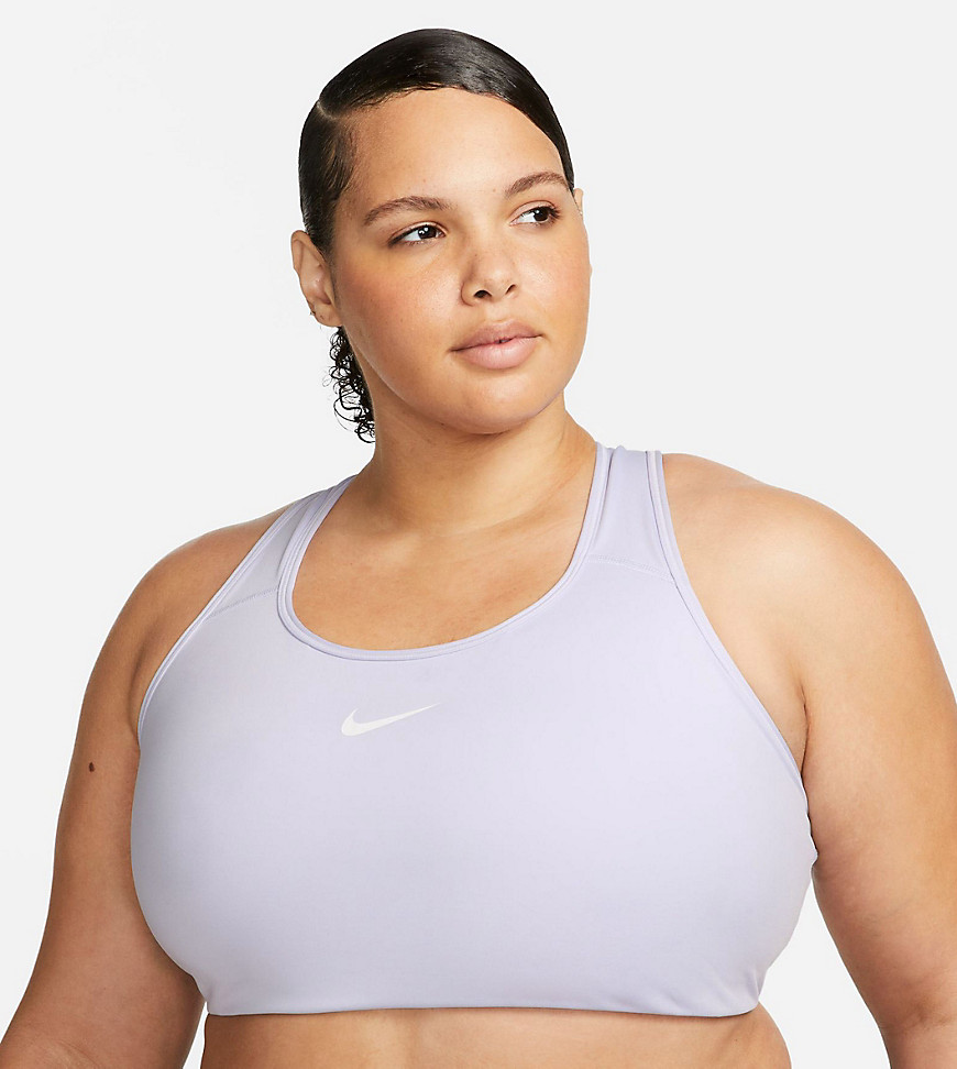 Nike Training Plus Swoosh bra in purple