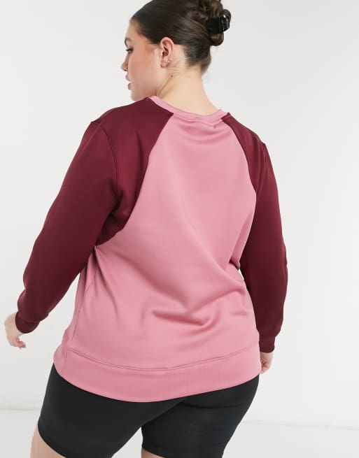 Nike Training - Plus - Termo-sweatshirt med rund hals i pink, 2 af 4