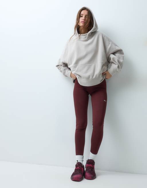 Nike Training polar fleece hoodie in beige, 3 van 5