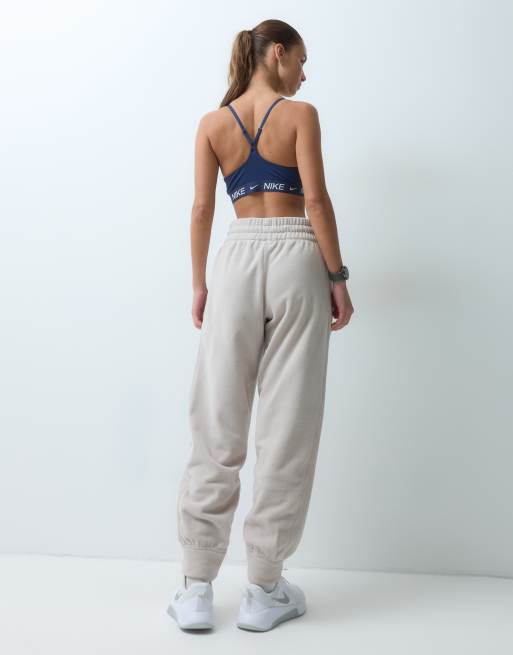 Nike Training polar fleece jogger in beige, 4 van 5