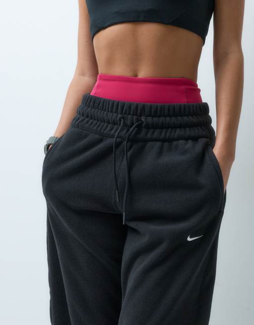 Nike Training polarfleece jogger in zwart, 3 van 5