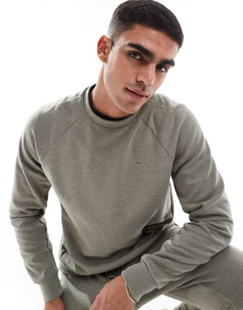 Nike Training Primary Dri-FIT sweatshirt in light khaki - view 1
