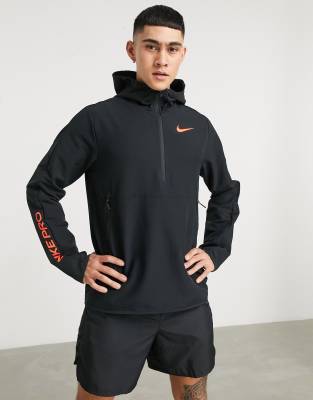 nike pro quarter zip