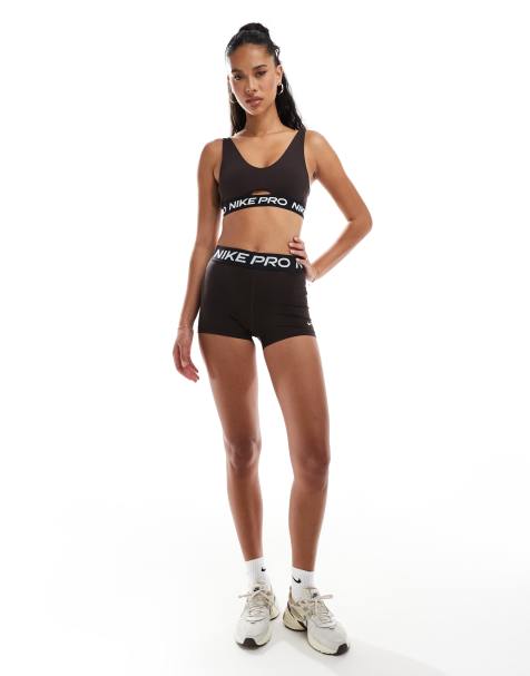 Nike Training Pro 365 3 inch legging shorts and sports bra - view 1