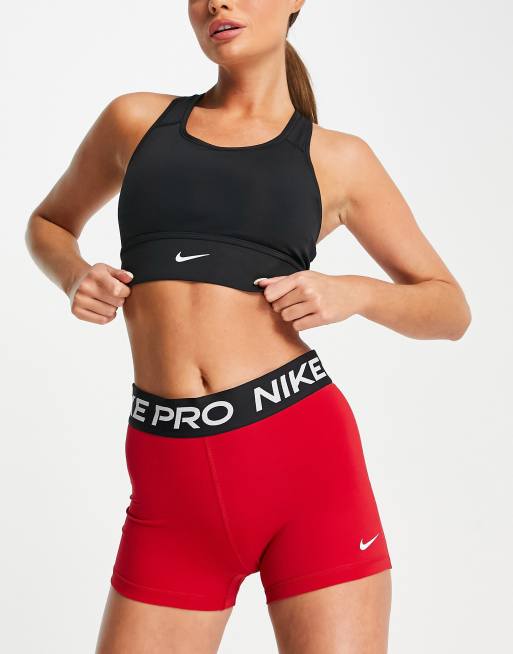 Nike Training Pro 365 3-Inch legging in red |