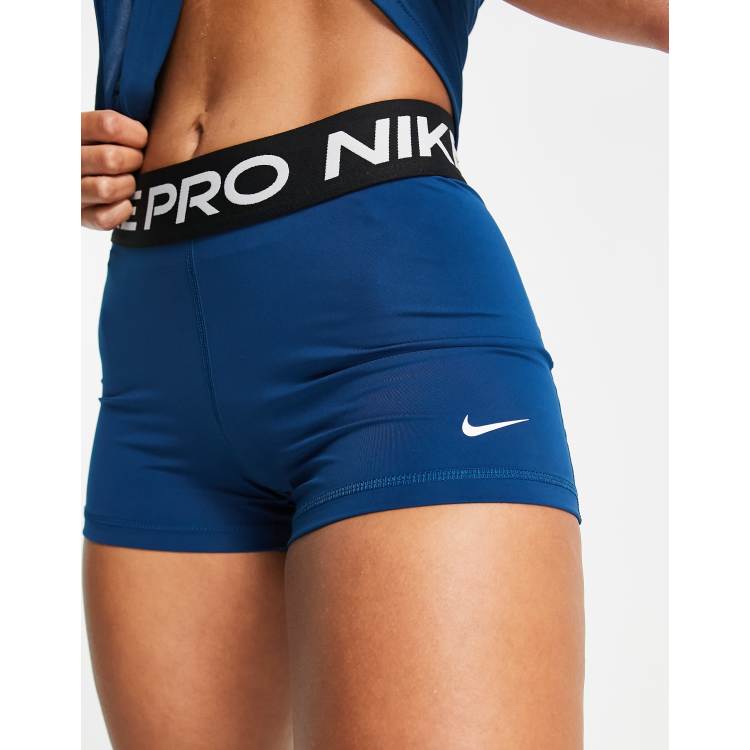 navy blue nike spandex shorts