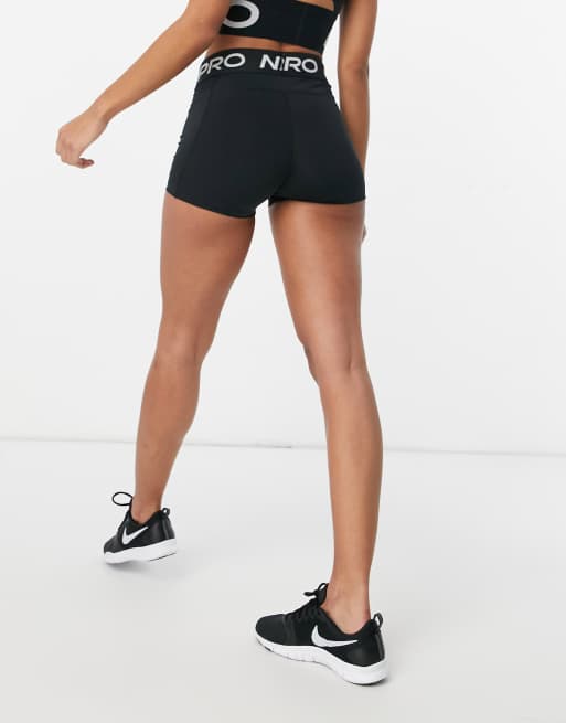 Nike Training Pro 365 3inch shorts in black, 2 of 4