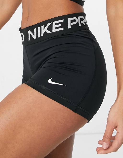 Nike Training Pro 365 3inch shorts in black, 3 of 4