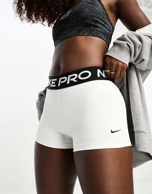 White nike store bike shorts