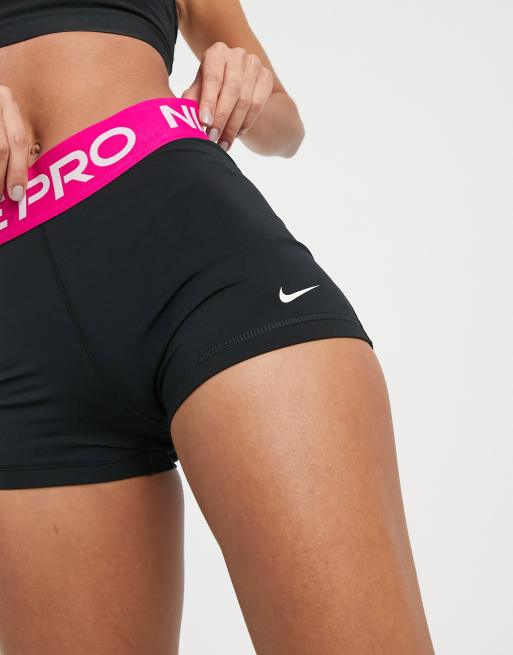 Buy Nike Pro 3in Shorts Girls Pink, Black online