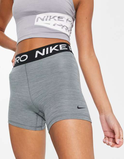 Grey Nike Training Pro 5 Shorts