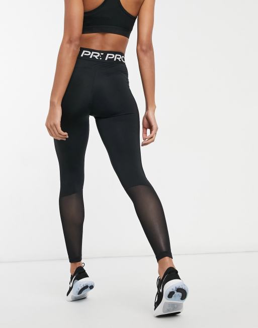 Nike Pro Training 365 Mid Rise Leggings - Black