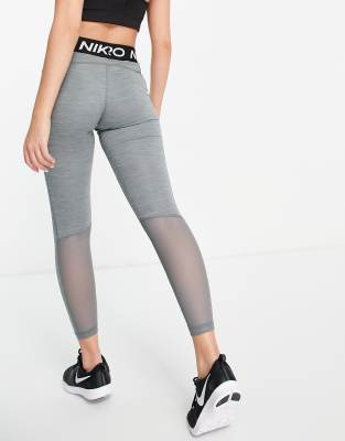 nike pro training leggings grey