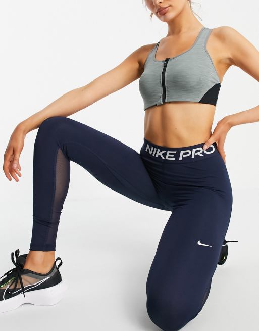 Navy nike pro store leggings