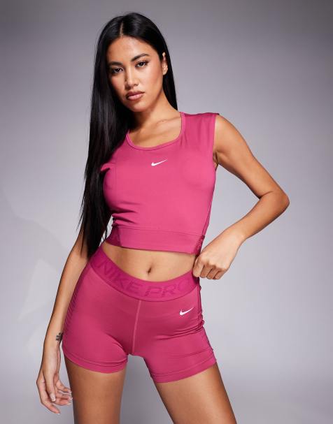 Nike Training – Pro 365 – Rosa leggingsshorts med medelhög midja, 3 tum - view 1