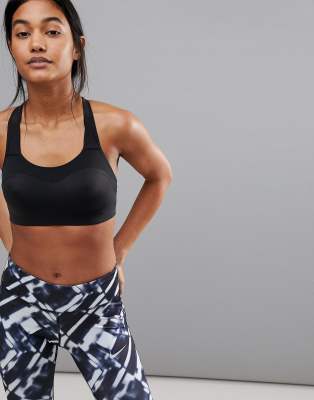 nike training pro alpha high support bra in black