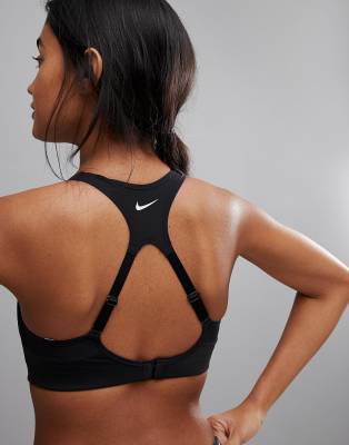nike training pro alpha high support bra in black