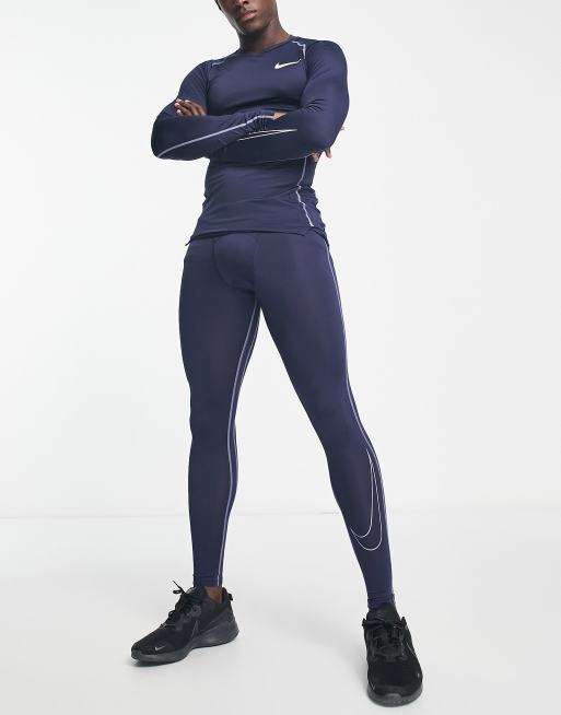 Nike Training Pro Collants en Dri FIT Bleu marine ASOS