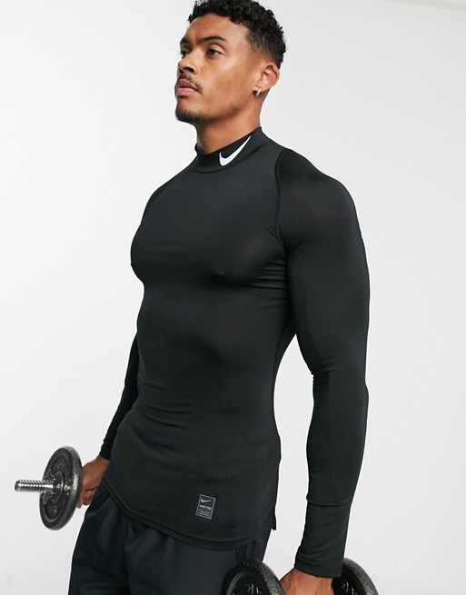 Download Nike Training pro compression long sleeve t-shirt with ...