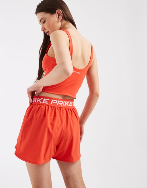 Nike Training Pro Dri-FIT 2-in-1 shorts in red, 4 of 5
