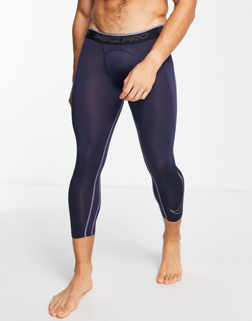 Nike Training Pro Dri-FIT 3/4 tights in navy