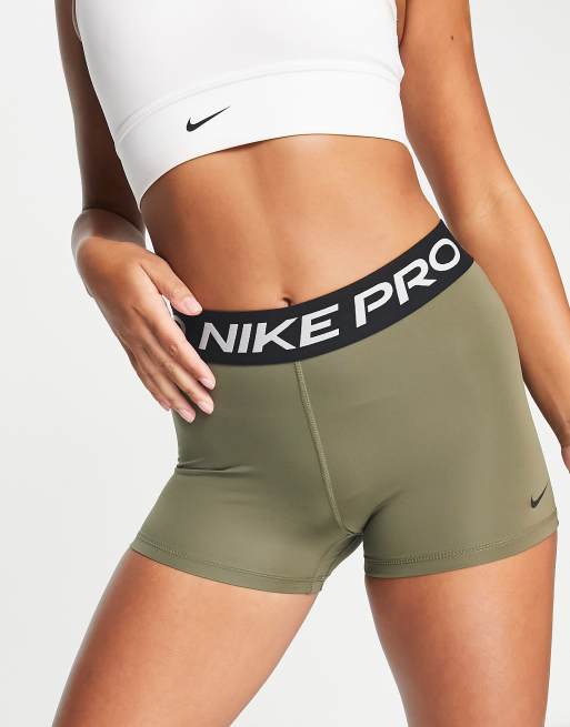 Nike Training Pro Dri-FIT 365 3-Inch legging shorts in khaki | ASOS