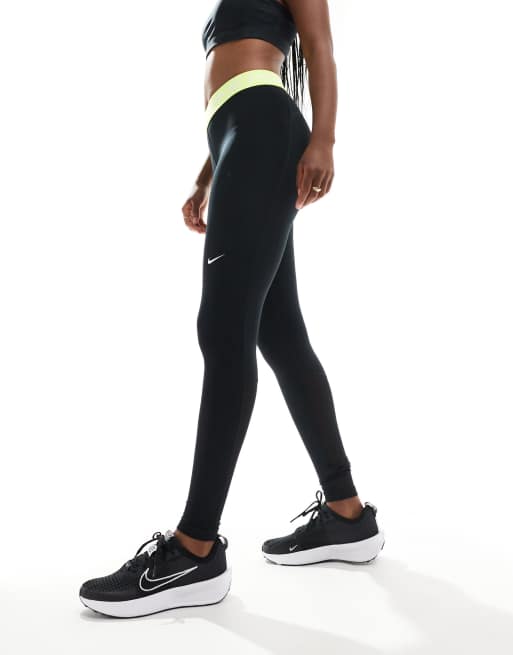 Nike Training Pro Dri-FIT 365 leggings in black/lime