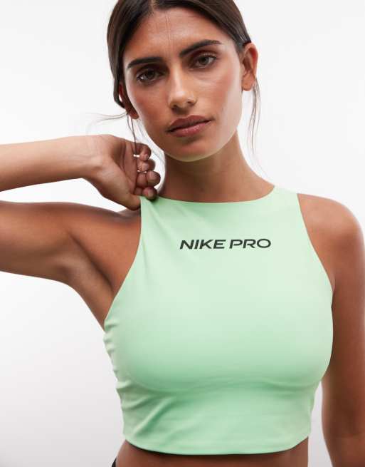 Nike Training Pro Dri-FIT brassière de sport rembourrée verte, 3 de 4