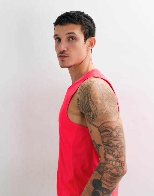Nike Training Pro Dri-FIT camiseta sin mangas en rojo, 4 de 5