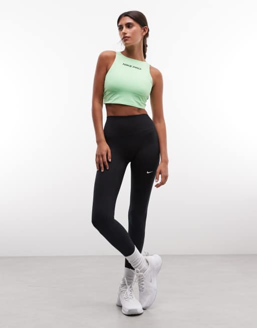 Nike Training Pro Dri-FIT gepolsterter Sport-BH in Grün, 2 von 4