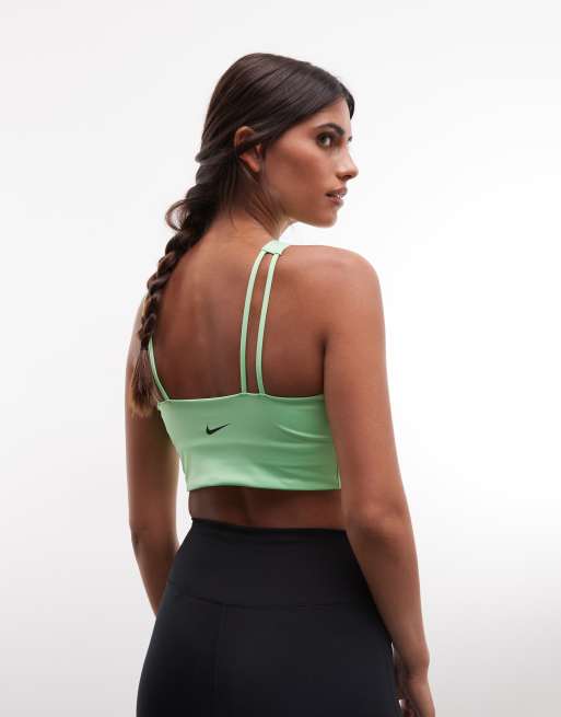 Nike Training Pro Dri-FIT gepolsterter Sport-BH in Grün, 4 von 4