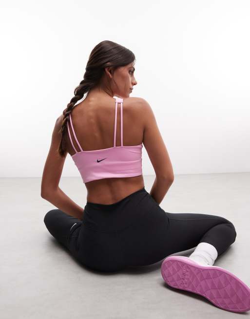 Nike Training Pro Dri-FIT gepolsterter Sport-BH in Pink, 4 von 4