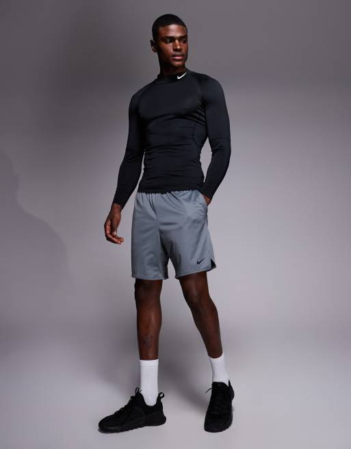 Nike Training Pro Dri-FIT high neck long sleeve top in black, 2 of 5