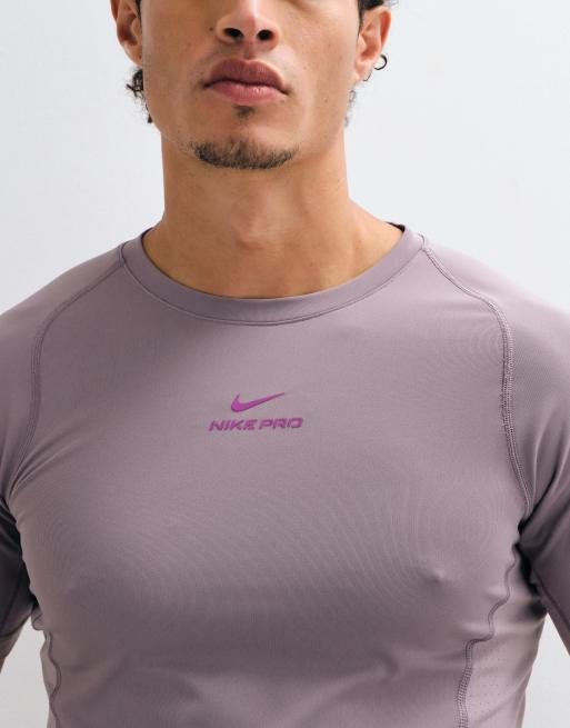 Nike Training Pro Dri-FIT muscle fit t-shirt in purple, 4 of 5