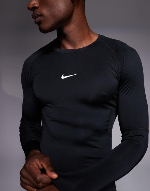 Nike Training - Pro - Dri-FIT - Muscle fit top met lange mouwen in zwart, 5 van 5