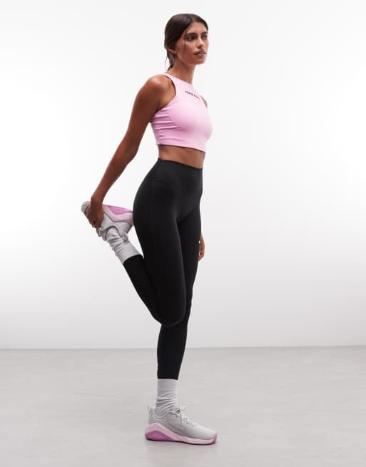 Nike Training Pro Dri-FIT padded sports bra in pink, 2 of 4
