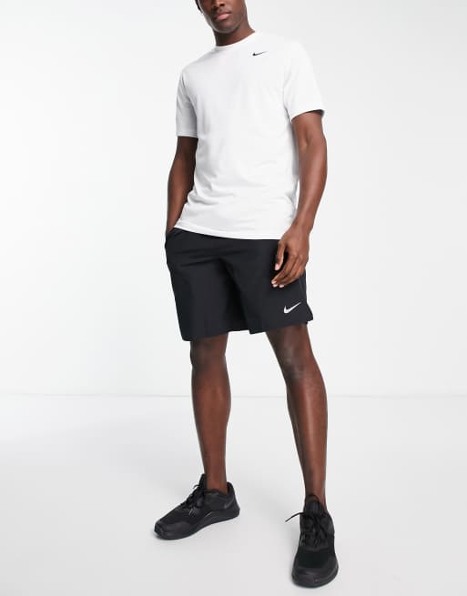 Nike Pro Dri-FIT Men's Slim Fit Short-Sleeve Dri-Fit Top, White/Black,  Medium : : Clothing, Shoes & Accessories