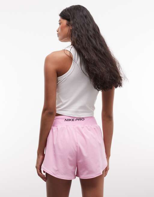 Nike Training Pro Dri-FIT sculpt 2 in 1 shorts in pink, 5 of 5