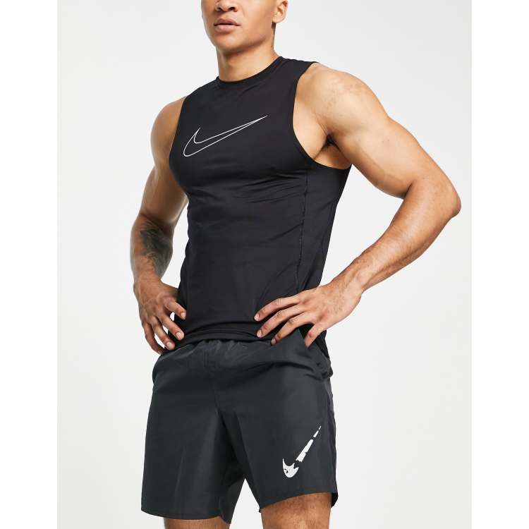 Nike Yoga Luxe Dri-FIT tank in black, ASOS