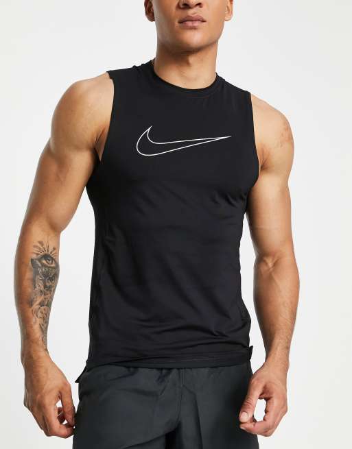 No puedo leer ni escribir Cartas credenciales Prehistórico Nike Training Pro Dri-FIT slim fit tank top in black | ASOS